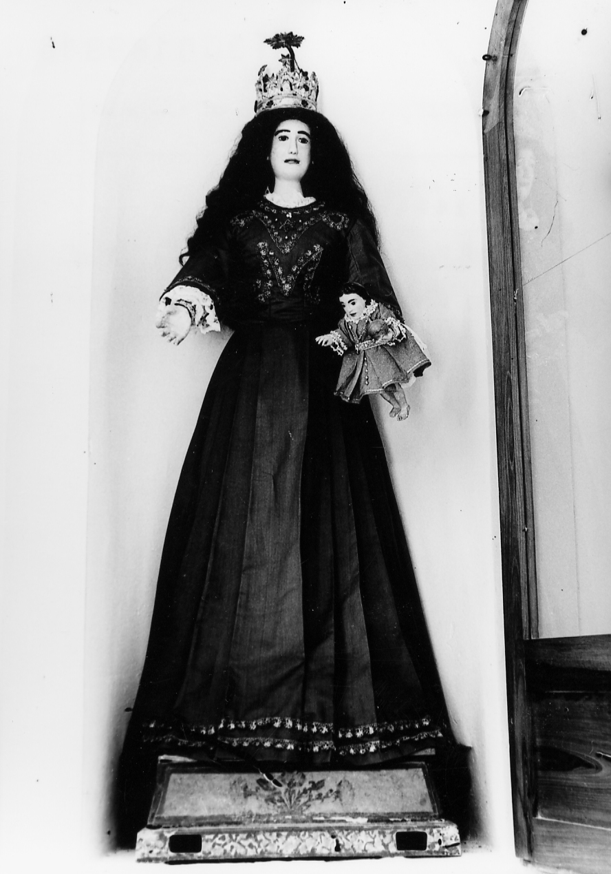 MADONNA CON BAMBINO (gruppo scultoreo) - ambito abruzzese (sec. XIX)