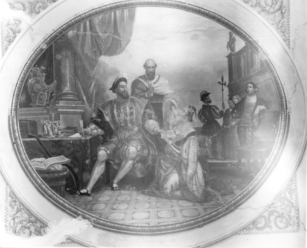 Margherita d'Austria con Carlo V (dipinto) di Galante Severino (prima metà sec. XIX)