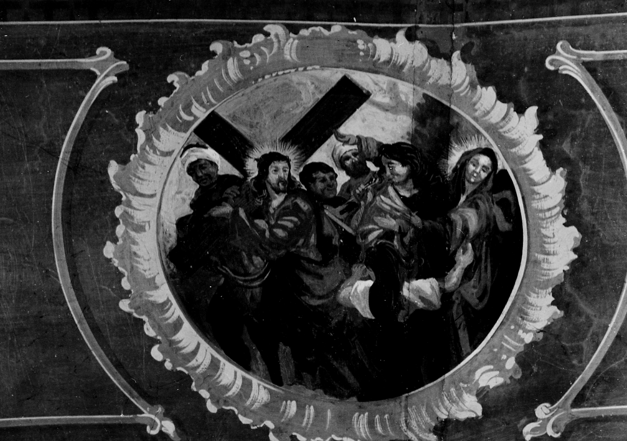 STAZIONE IV: GESU' INCONTRA LA MADONNA (Via Crucis) - ambito abruzzese (sec. XX)