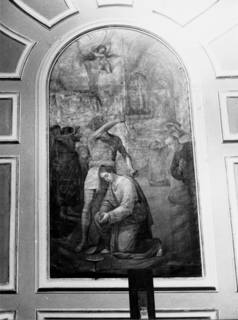Martirio di S. Lucia (dipinto) di Palmerio Ferdinando (sec. XIX)