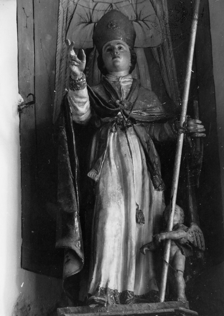 Santo Vescovo (statua) - ambito leccese (sec. XIX)