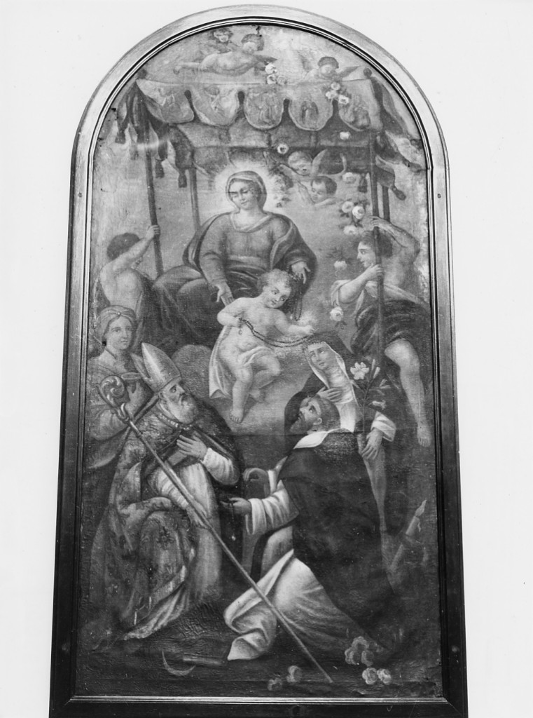 Madonna con Bambino e santi (dipinto) - ambito Italia centrale (sec. XVII)