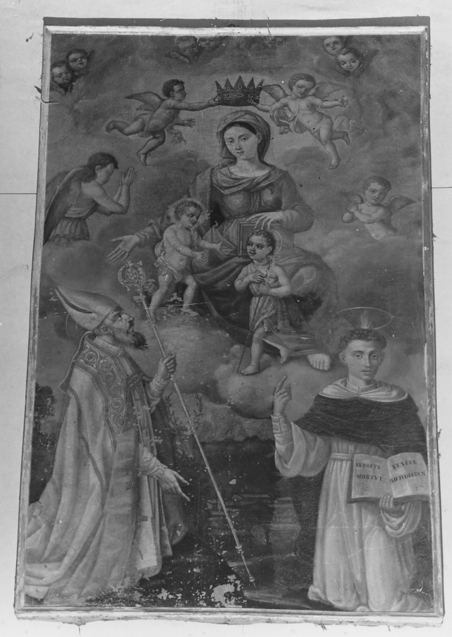 INCORONAZIONE DI MARIA VERGINE (dipinto) - ambito Italia centrale (sec. XIX)