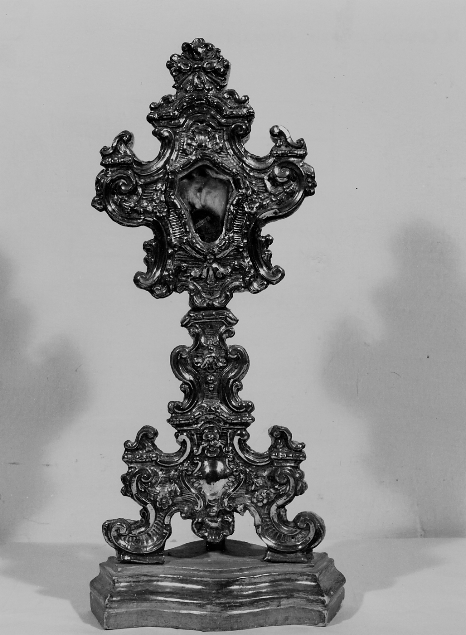 reliquiario - a ostensorio - ambito Italia centrale (sec. XVIII)
