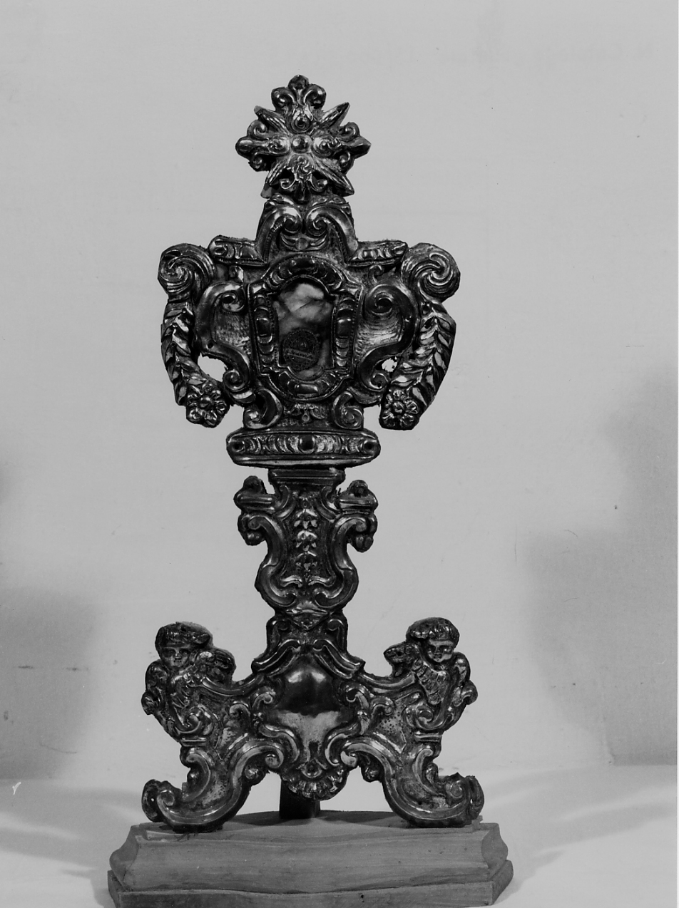 reliquiario - a ostensorio - ambito Italia centrale (sec. XVIII)