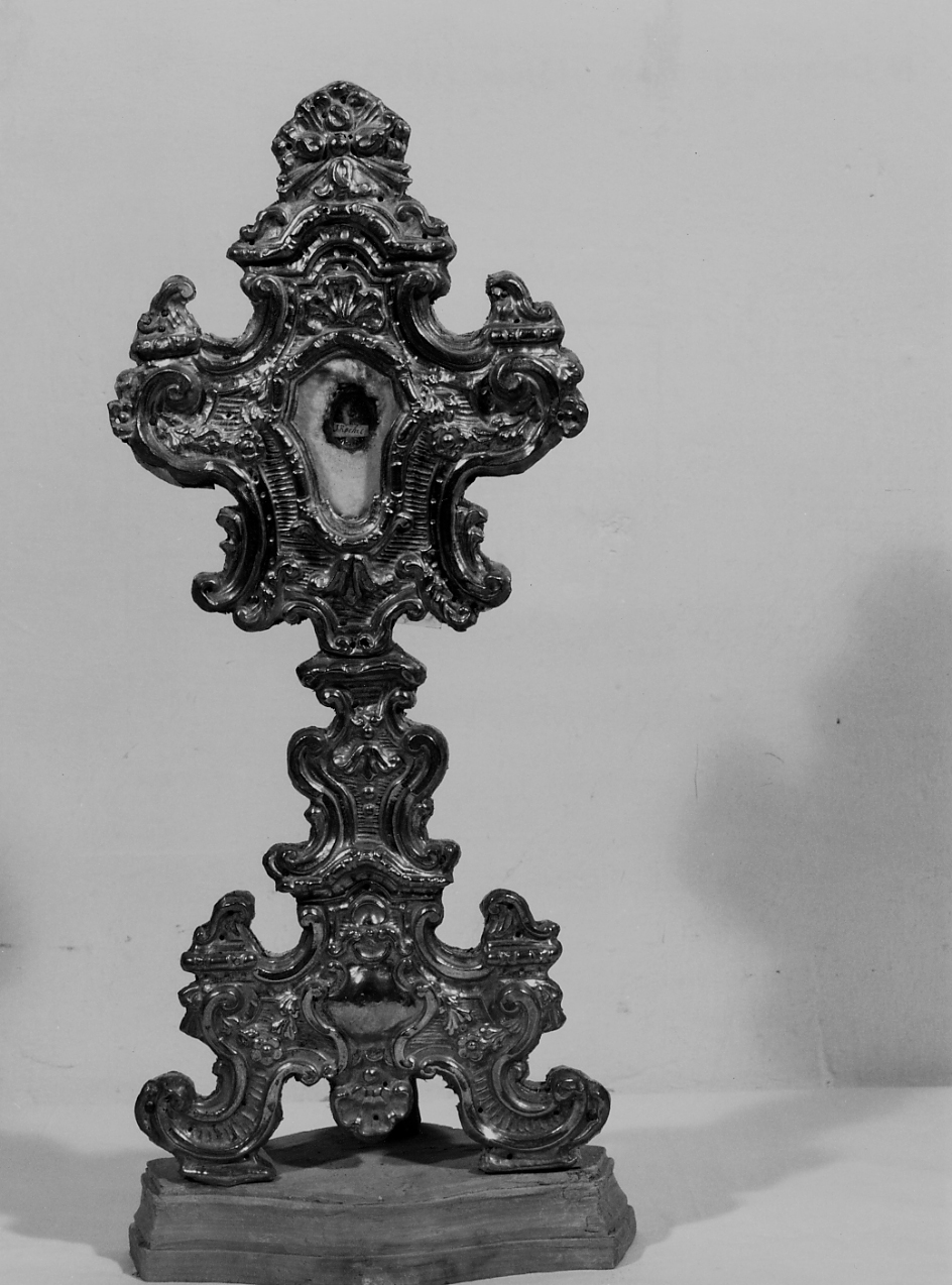 reliquiario - a ostensorio - ambito Italia centrale (sec. XVIII)