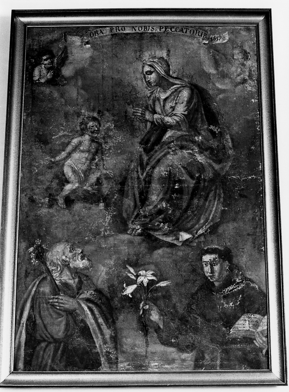MADONNA E SANTI (dipinto) - ambito abruzzese (sec. XVII)