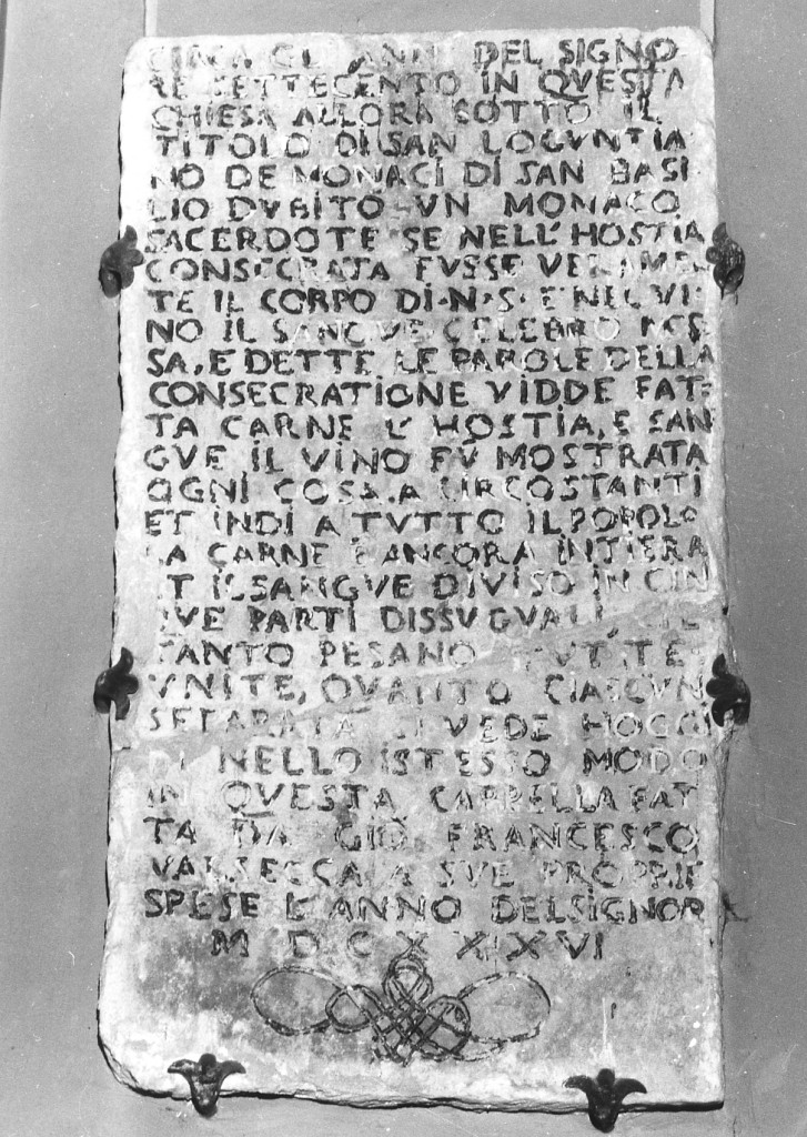 lapide - ambito dell'Italia centrale (sec. XVII)