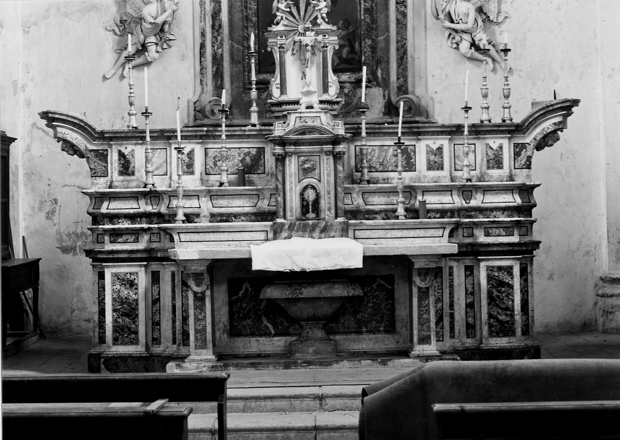 altare maggiore, opera isolata - bottega abruzzese (sec. XVIII)