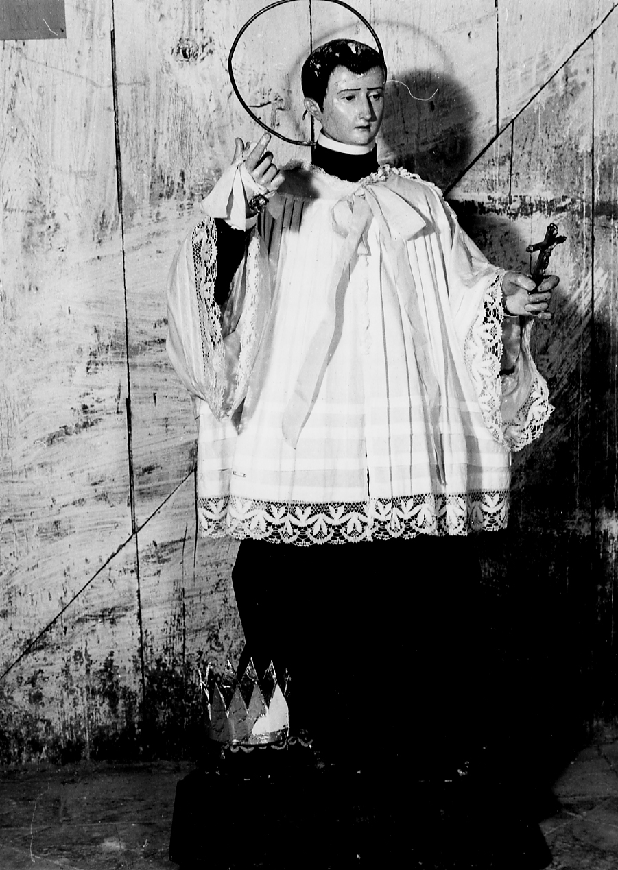 SAN LUIGI GONZAGA (statua, opera isolata) - ambito abruzzese (sec. XIX)