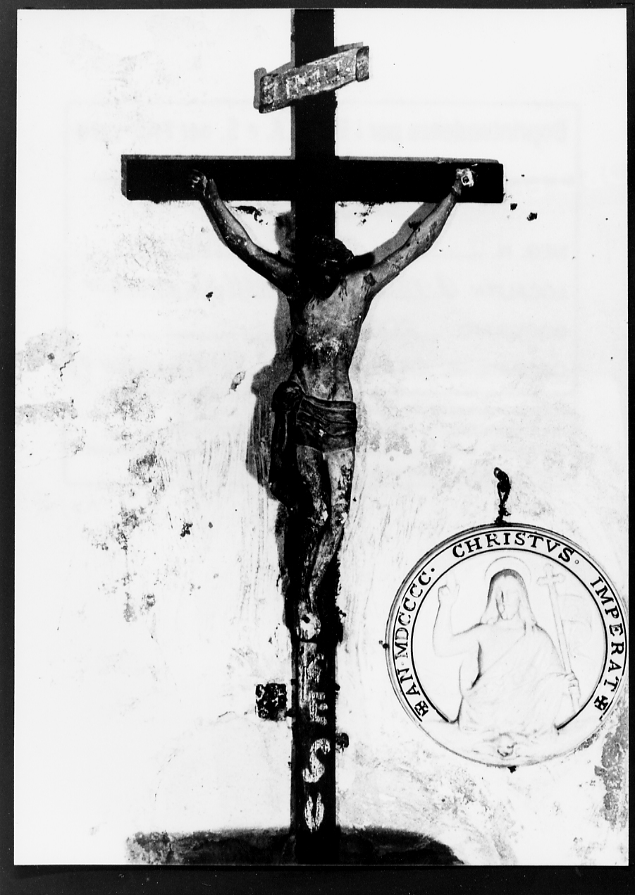 CRISTO CROCIFISSO (scultura, opera isolata) - ambito abruzzese (sec. XIX)