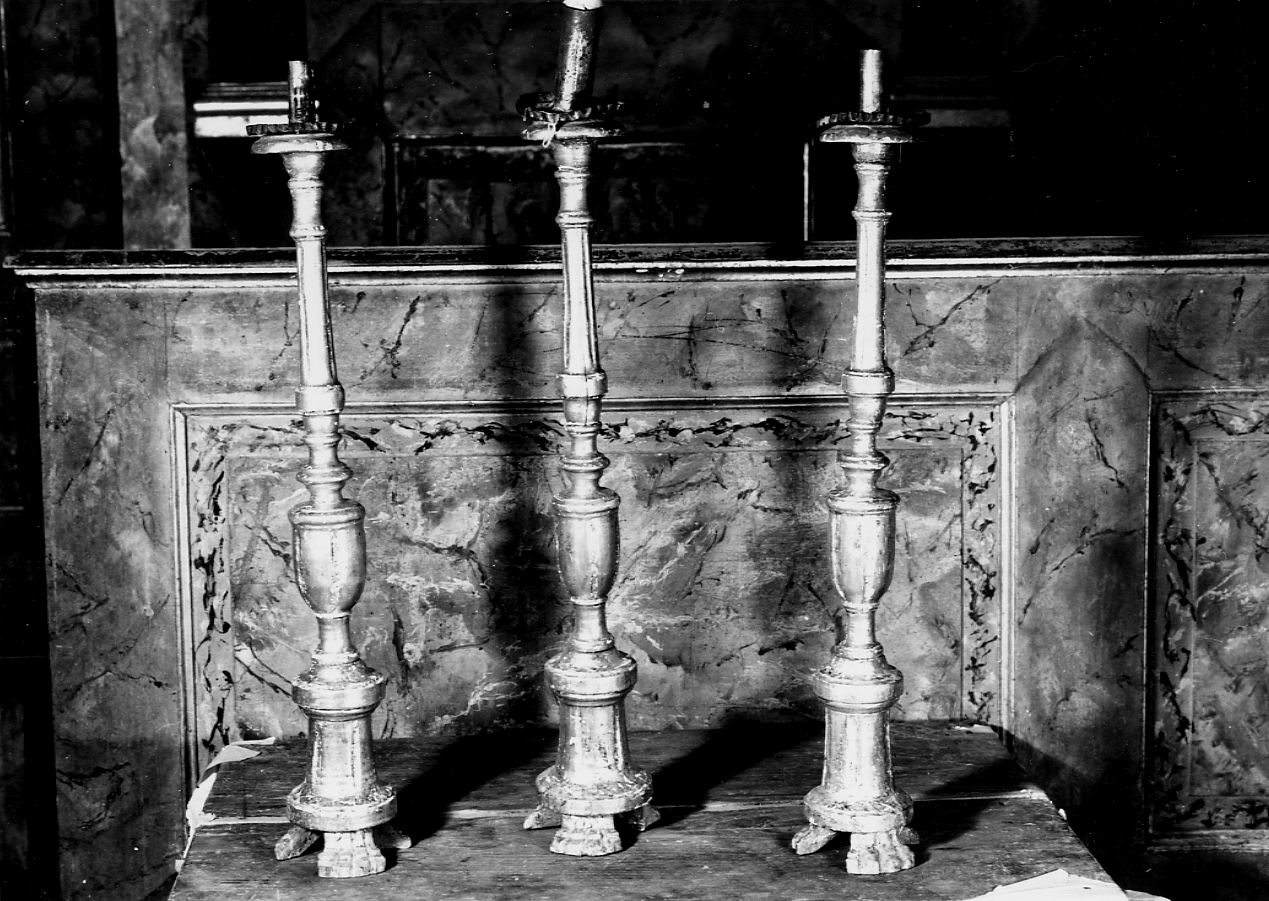 candeliere, serie - bottega abruzzese (sec. XIX)