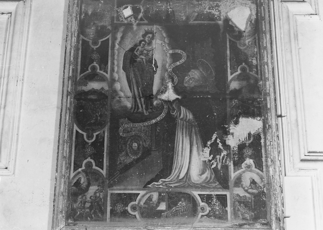 APPARIZIONE DELLA MADONNA CON BAMBINO A SAN GIACINTO (dipinto, opera isolata) - ambito abruzzese (sec. XVII)