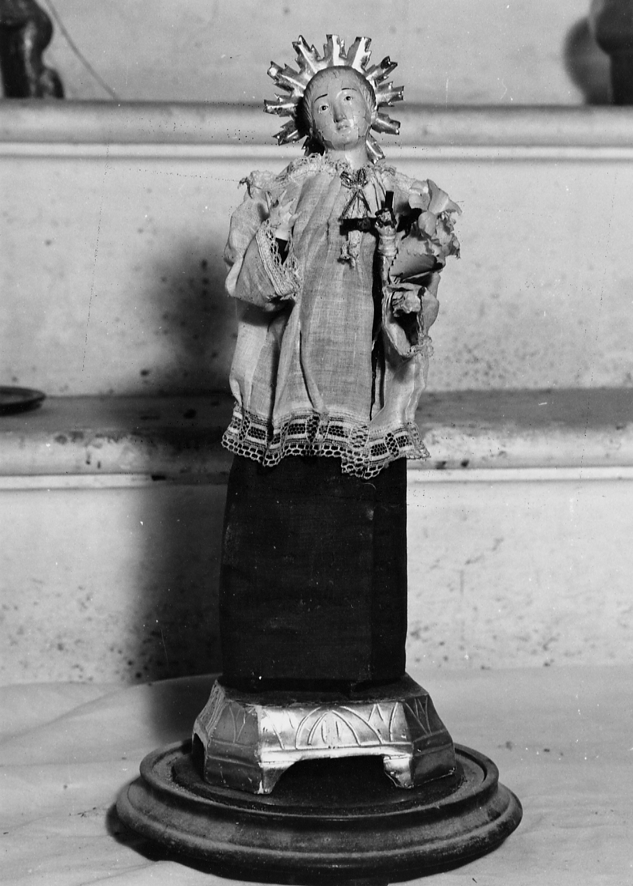 SAN LUIGI GONZAGA (statuetta, opera isolata) - ambito abruzzese (sec. XIX)