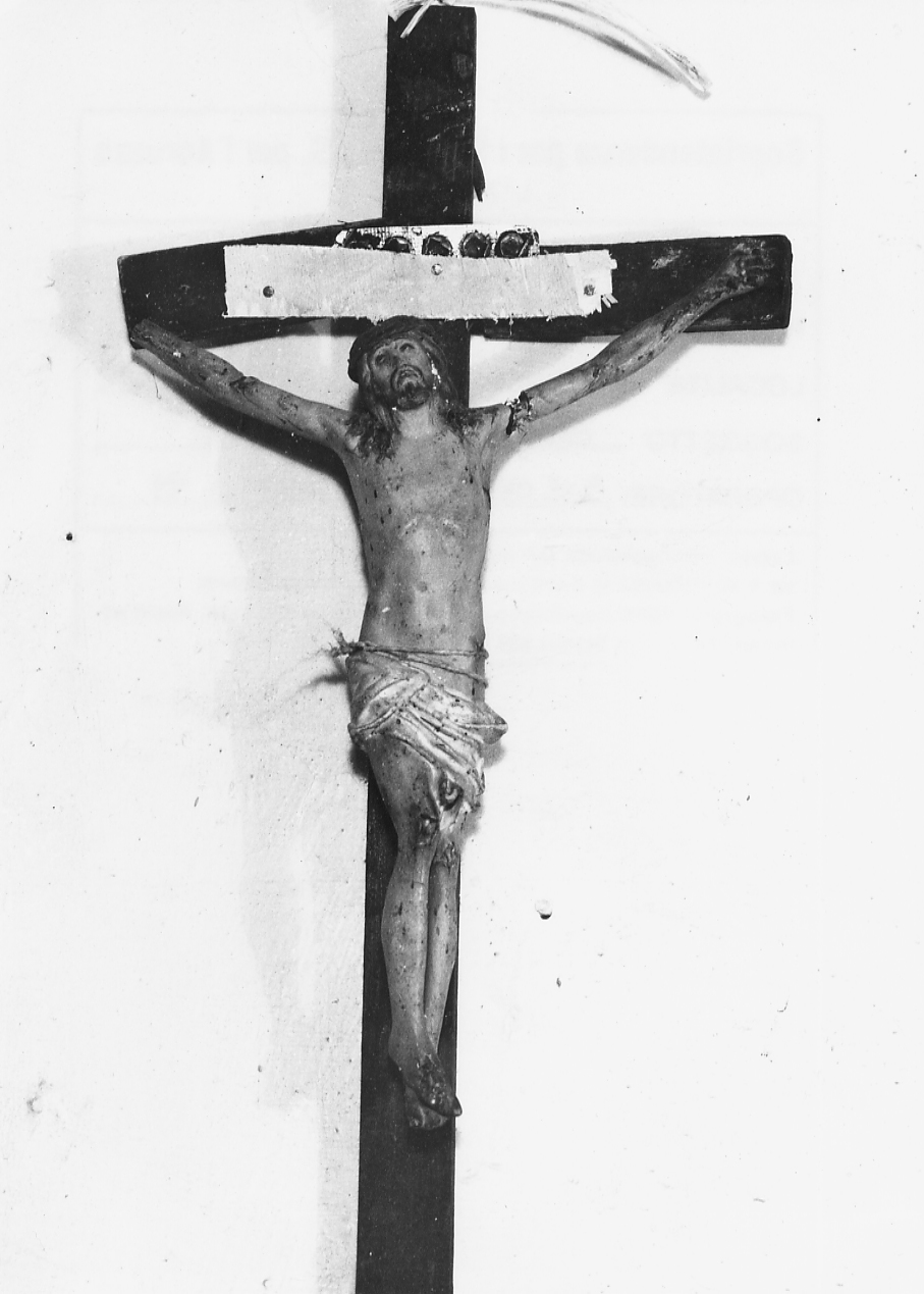 CRISTO CROCIFISSO (scultura, opera isolata) - ambito abruzzese (fine/inizio secc. XIX/ XX)