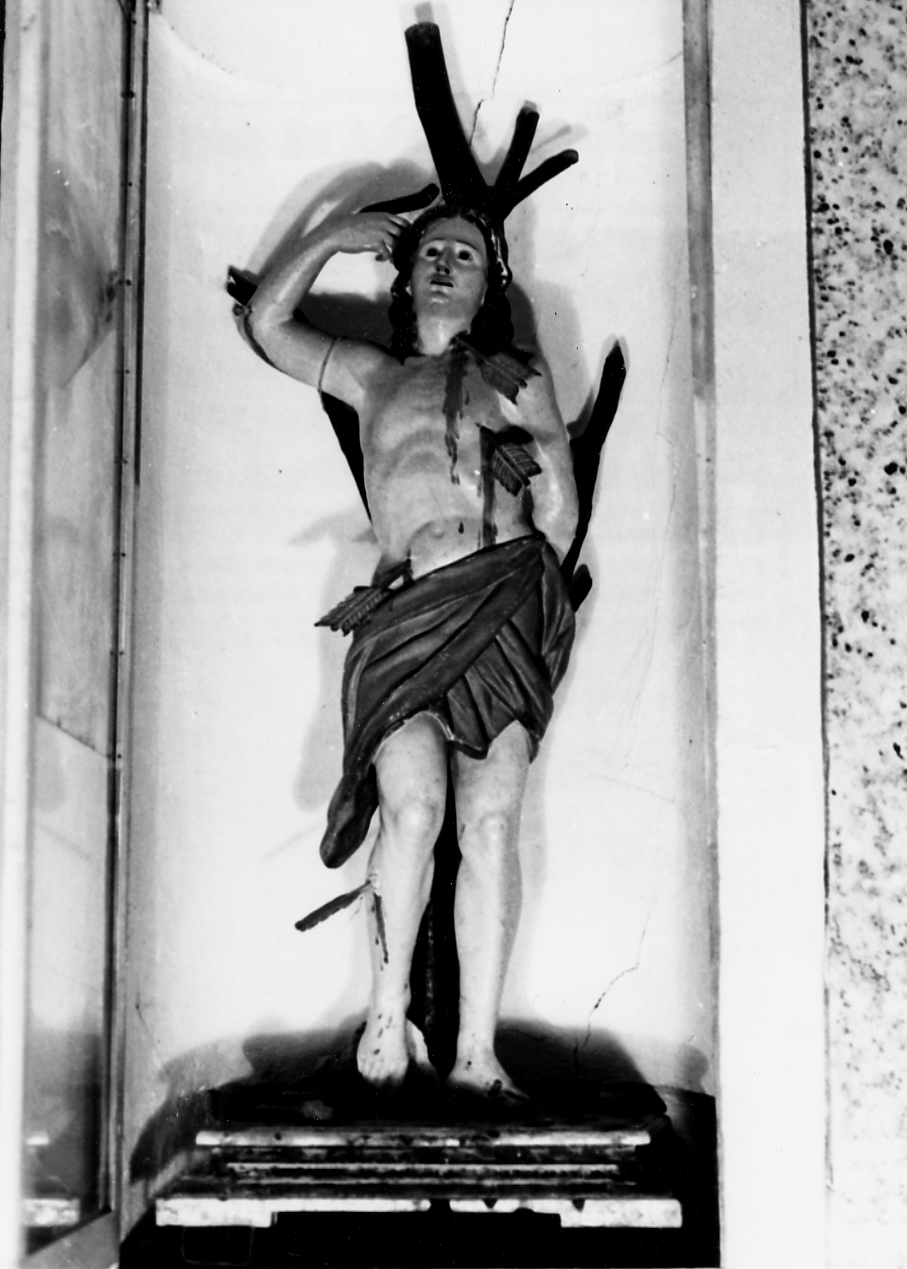 SAN SEBASTIANO MARTIRE (statua, opera isolata) - ambito abruzzese (sec. XIX)