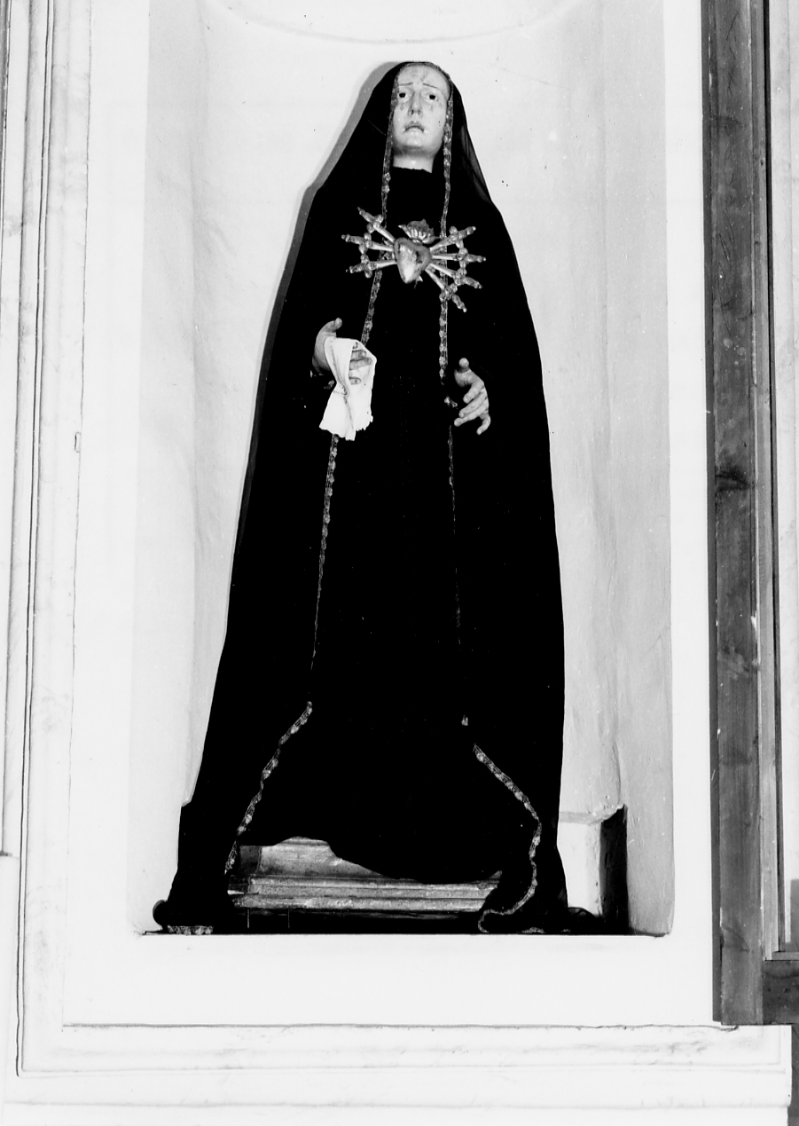 MADONNA ADDOLORATA (statua, opera isolata) - ambito abruzzese (sec. XIX)