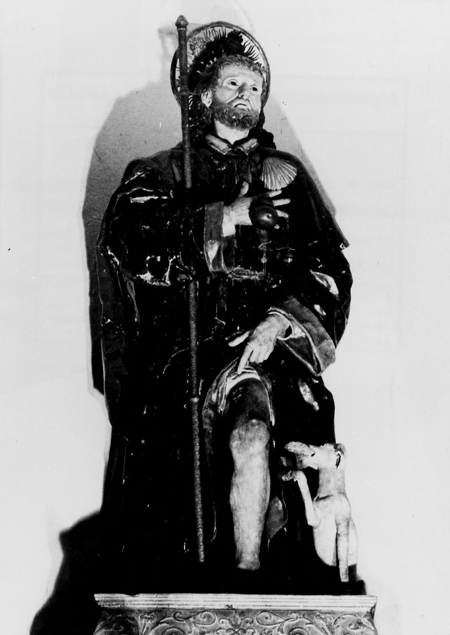 SAN ROCCO (statua, opera isolata) - ambito abruzzese (sec. XVIII)