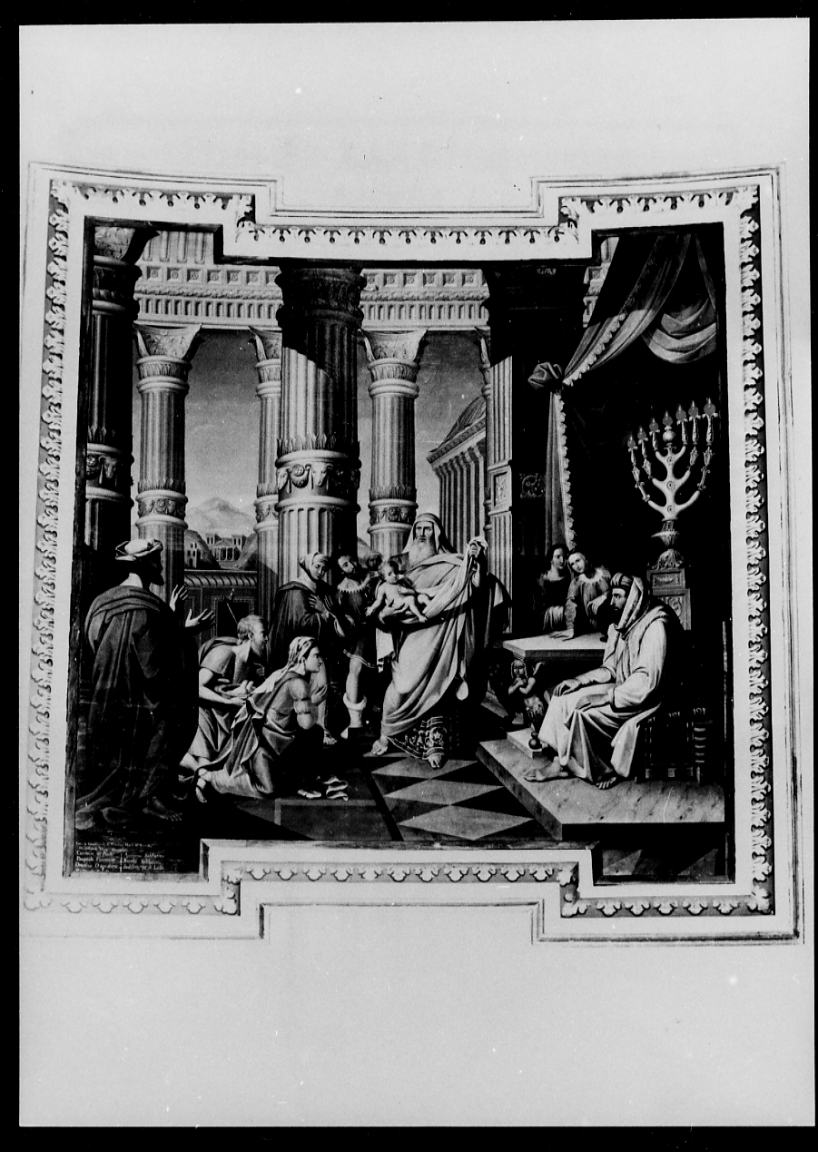 PRESENTAZIONE DI GESU' AL TEMPIO (dipinto, ciclo) di De Benedictis Francesco Maria (attribuito) (sec. XIX)