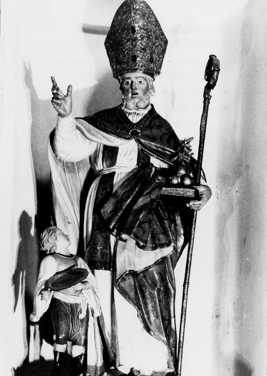SAN NICOLA DI BARI (statua, opera isolata) - ambito abruzzese (sec. XVIII)