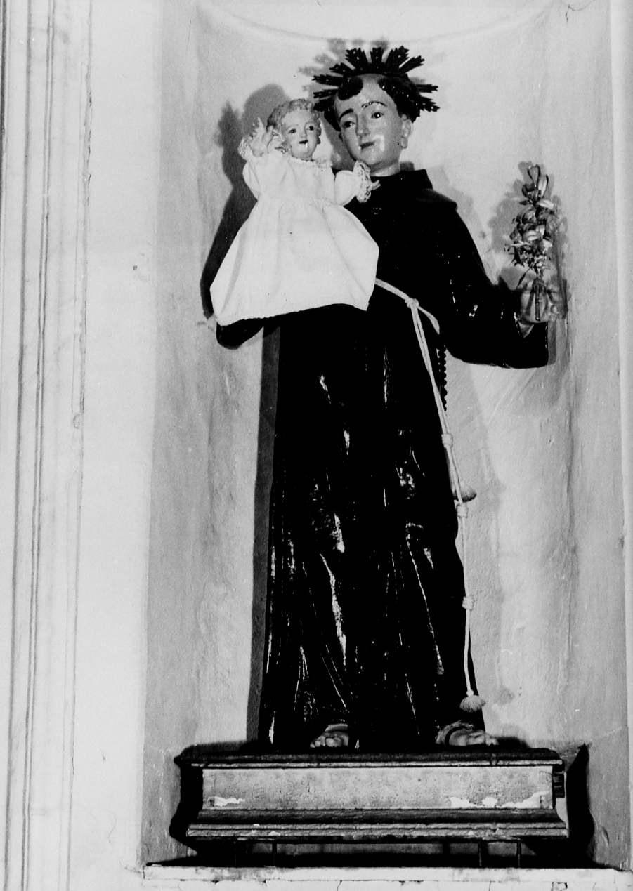 SANT'ANTONIO DA PADOVA (statua, opera isolata) - ambito abruzzese (sec. XVIII)