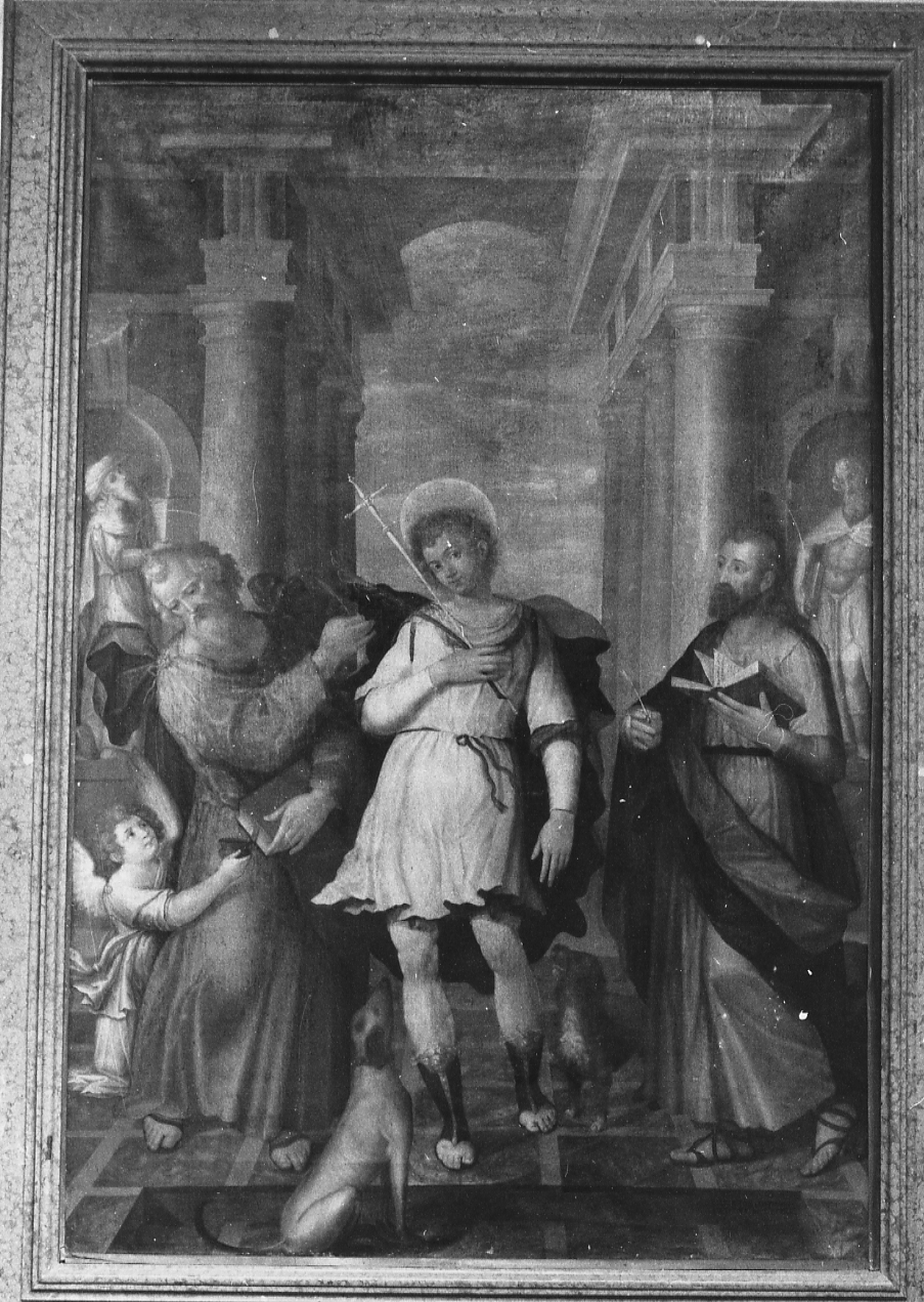 SAN VITO MARTIRE E ALTRI PERSONAGGI (dipinto, opera isolata) di Compassino Leonzio - ambito abruzzese (prima metà sec. XVII)