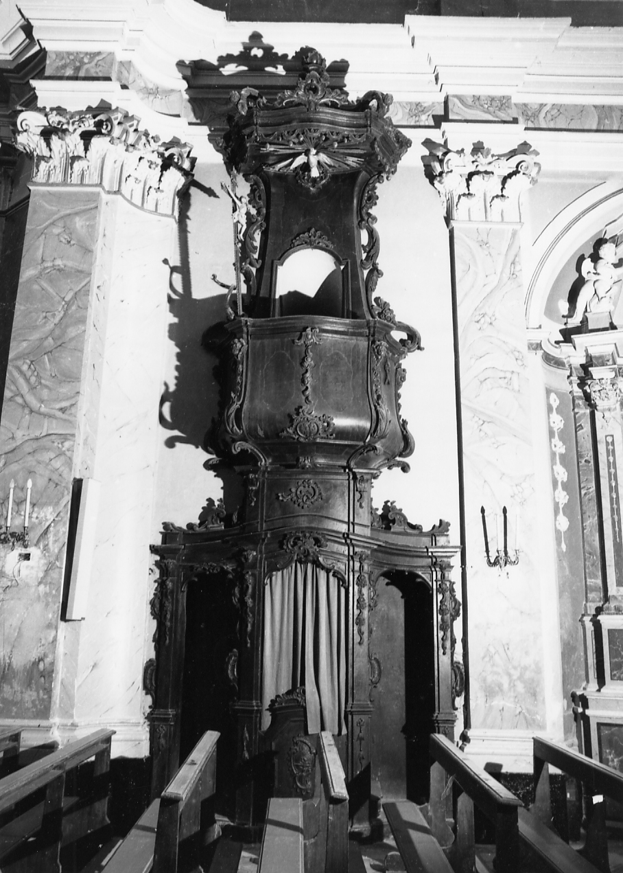 confessionale-pulpito, insieme - bottega abruzzese (sec. XVIII)