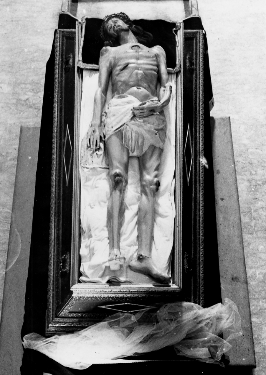 CRISTO MORTO (statua, opera isolata) - ambito abruzzese (sec. XIX)