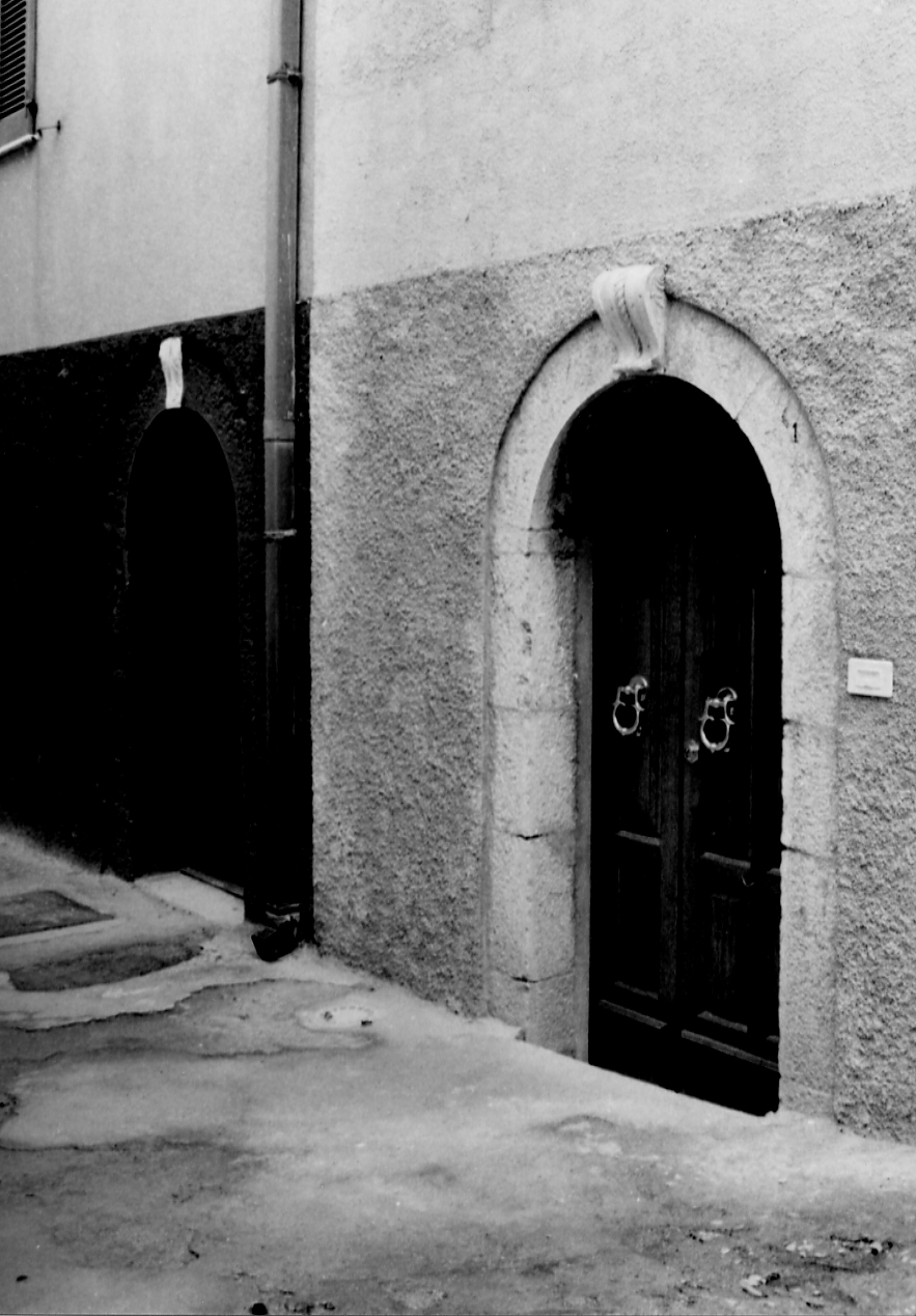 MOTIVI DECORATIVI VEGETALI A VOLUTE (portale, serie) - bottega abruzzese (sec. XX)