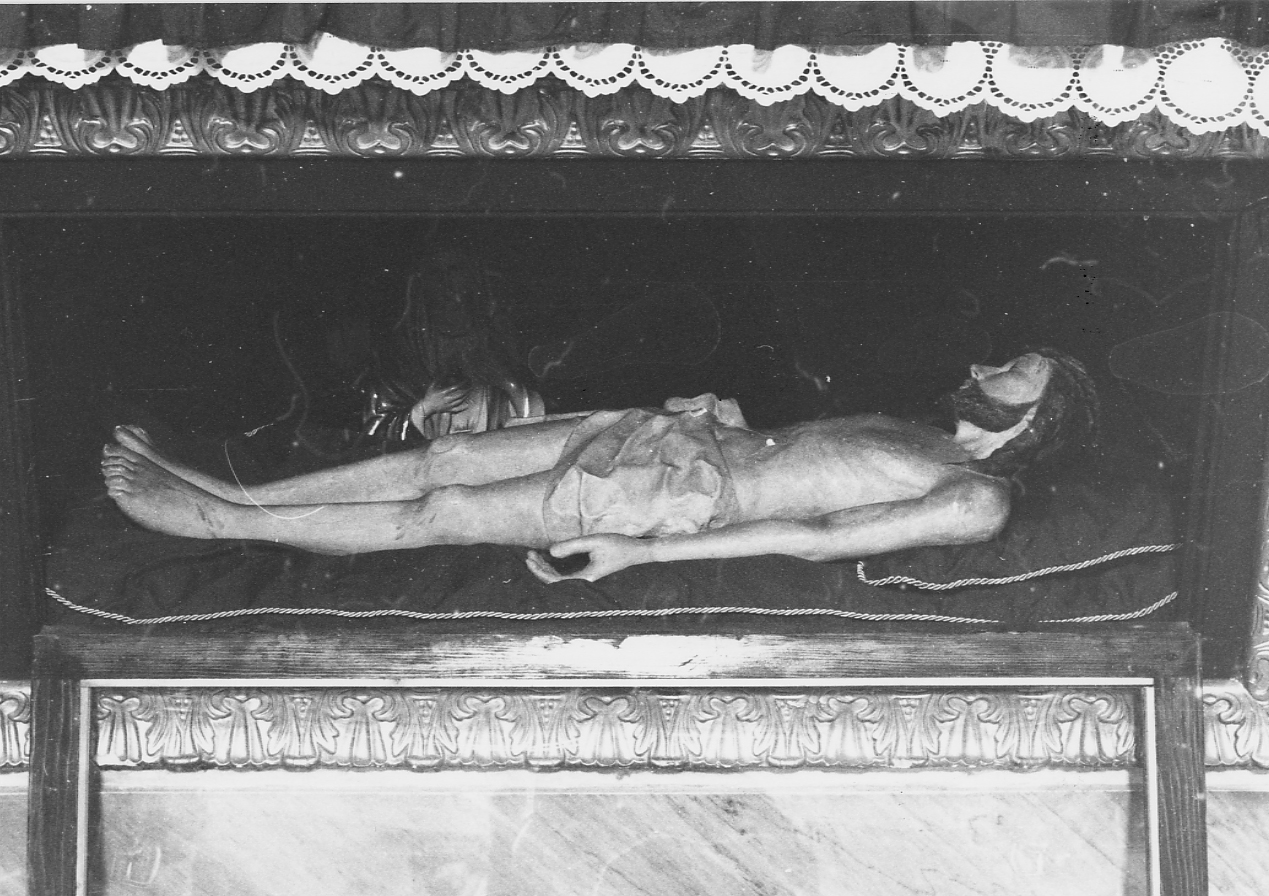 CRISTO MORTO (statua, opera isolata) - ambito abruzzese (sec. XVIII)