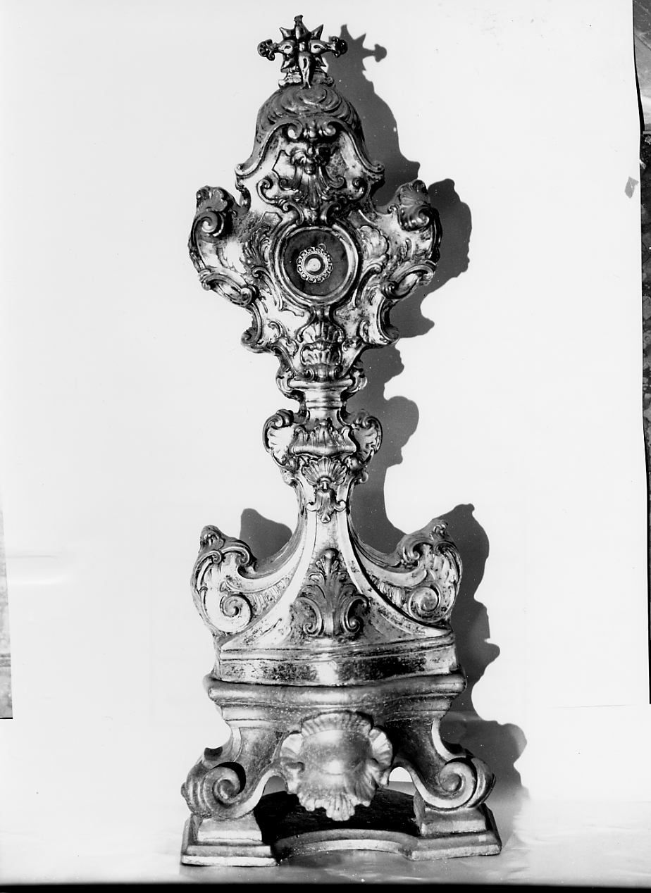 reliquiario - a ostensorio - ambito napoletano (sec. XVIII)