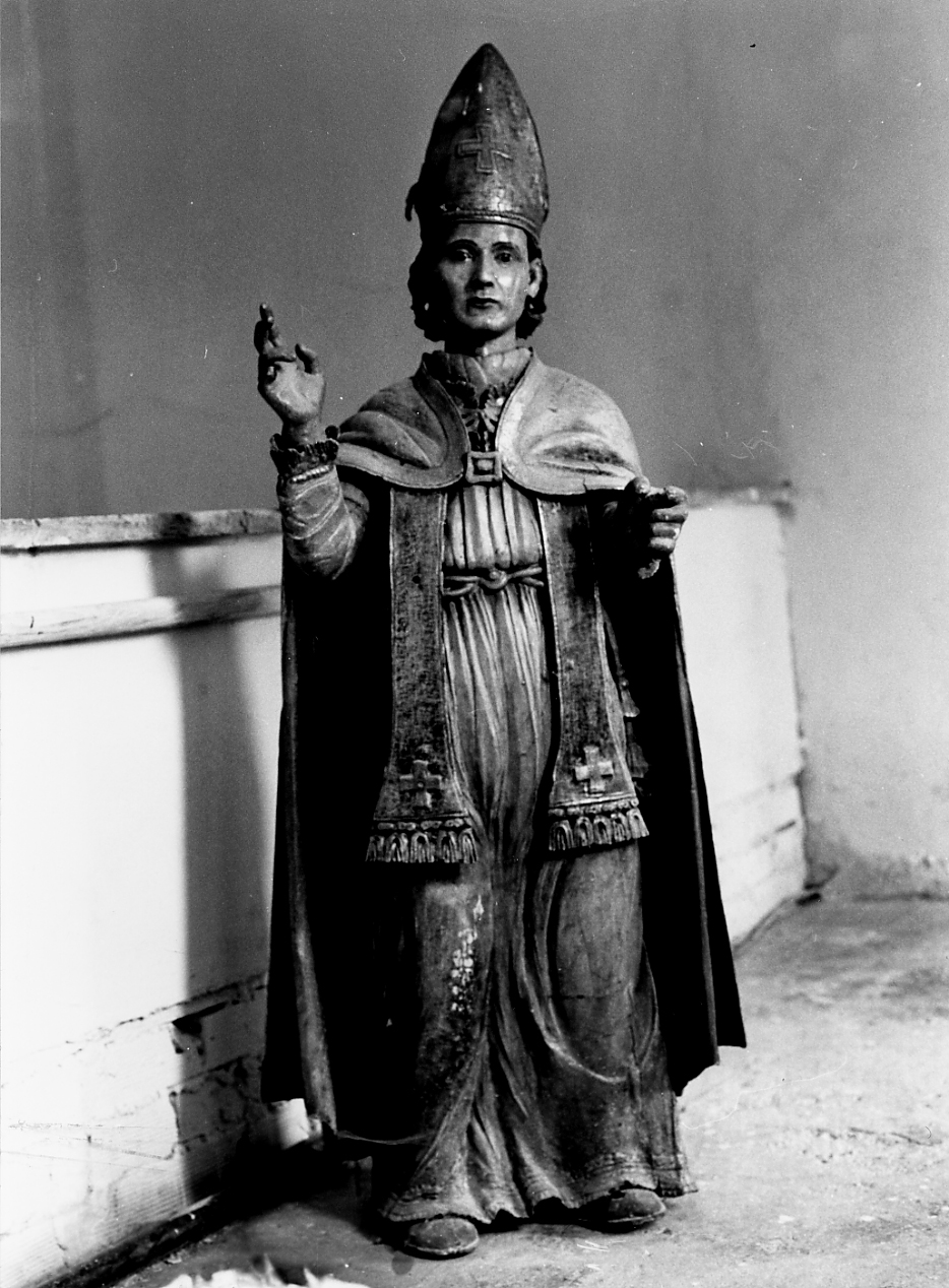 SANT'EMIDIO VESCOVO (statua) - manifattura abruzzese (sec. XVII)