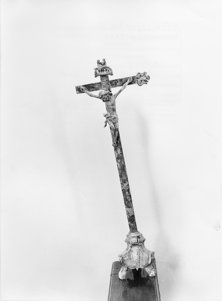 CRISTO CROCIFISSO (scultura) - ambito abruzzese (secc. XVII/ XVIII)