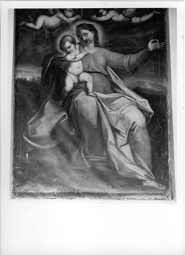 MADONNA DEL ROSARIO (dipinto) - ambito abruzzese (secc. XVII/ XVIII)