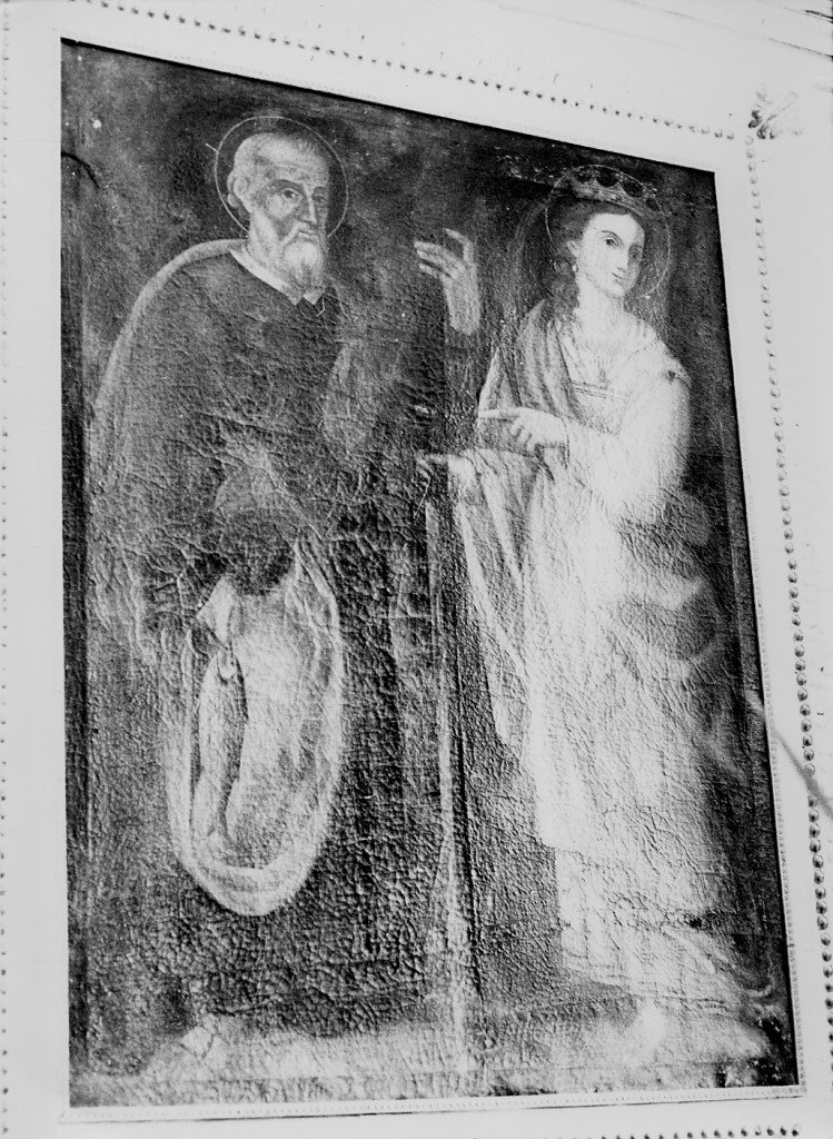 SANT'ANDREA E SANTA CATERINA (dipinto) - ambito abruzzese (sec. XVIII)