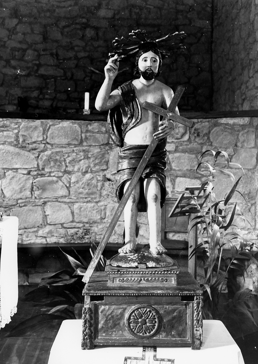 CRISTO SALVATORE (statua) - ambito abruzzese (prima metà sec. XVII)