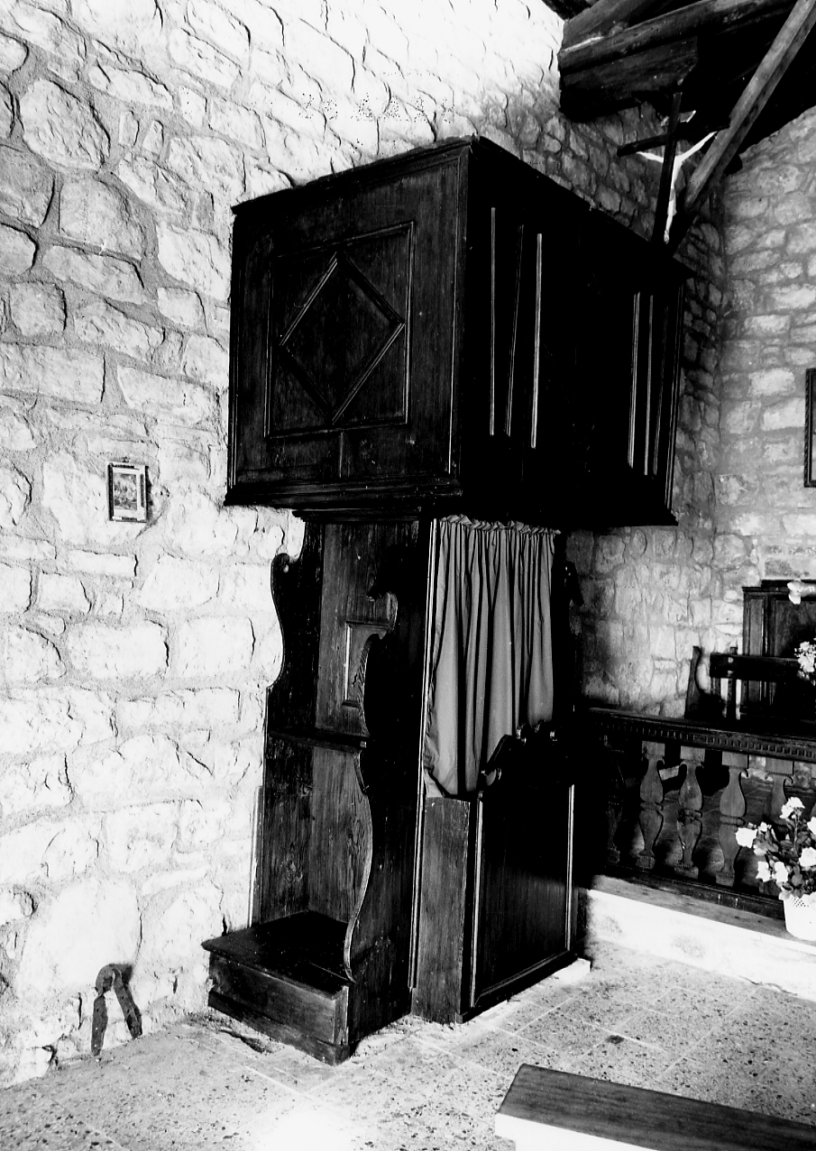 confessionale-pulpito - ambito Italia centrale (seconda metà sec. XVIII)
