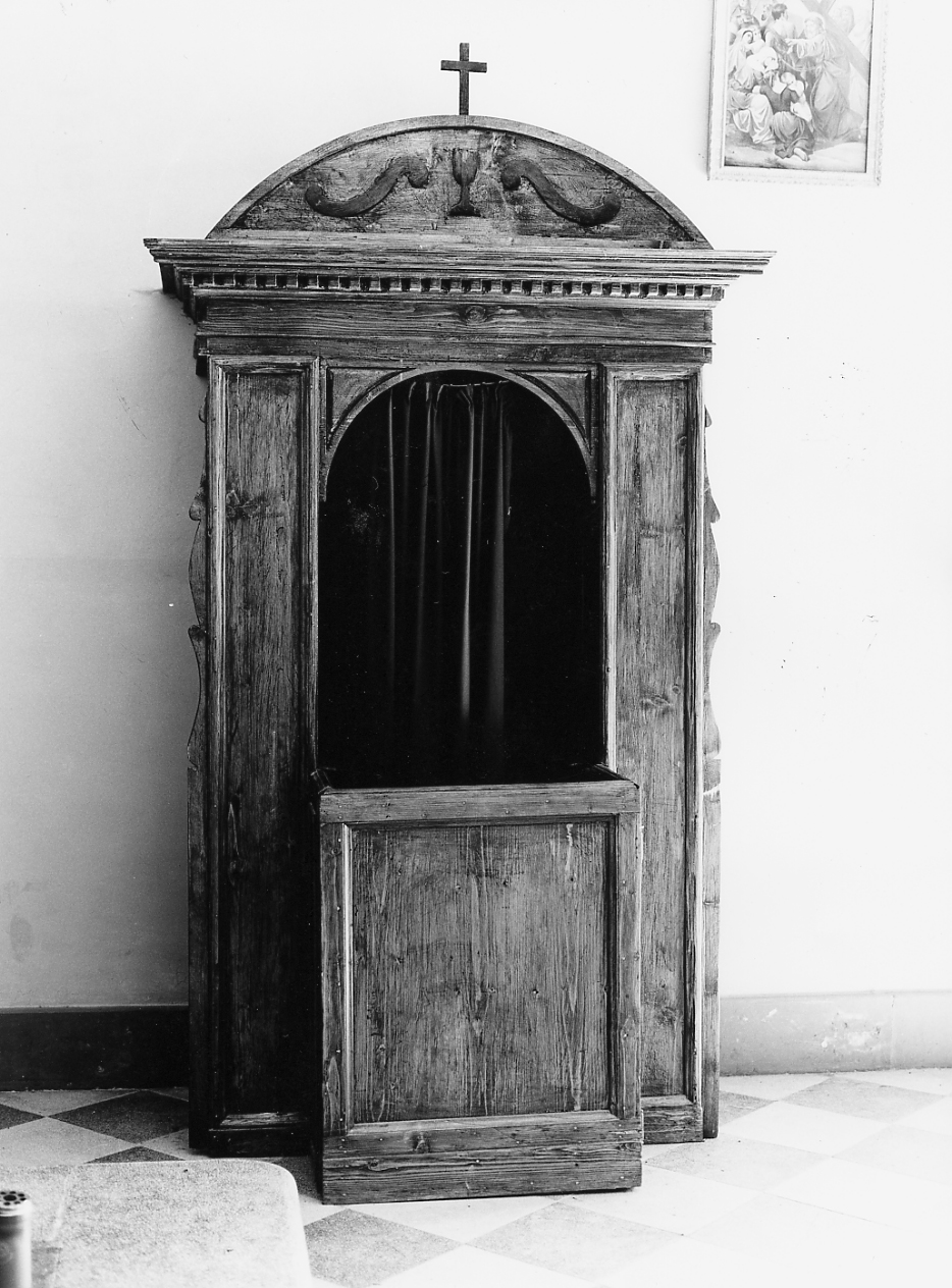 confessionale - ambito abruzzese (prima metà sec. XVIII)