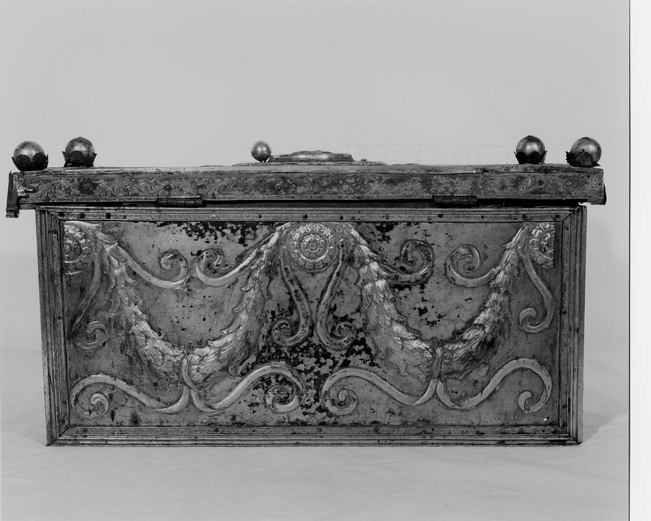 reliquiario a teca - a cassetta - ambito abruzzese (seconda metà sec. XV)