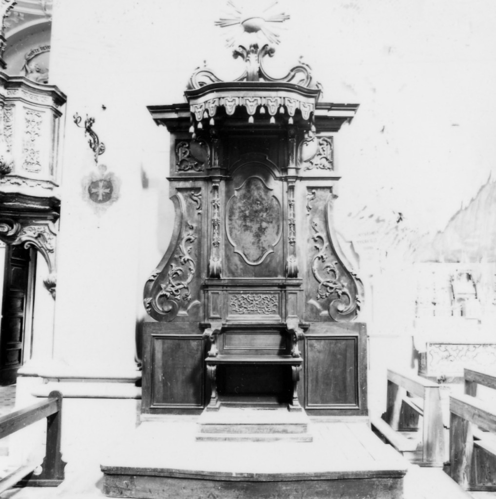 cattedra episcopale - bottega abruzzese (sec. XVIII)