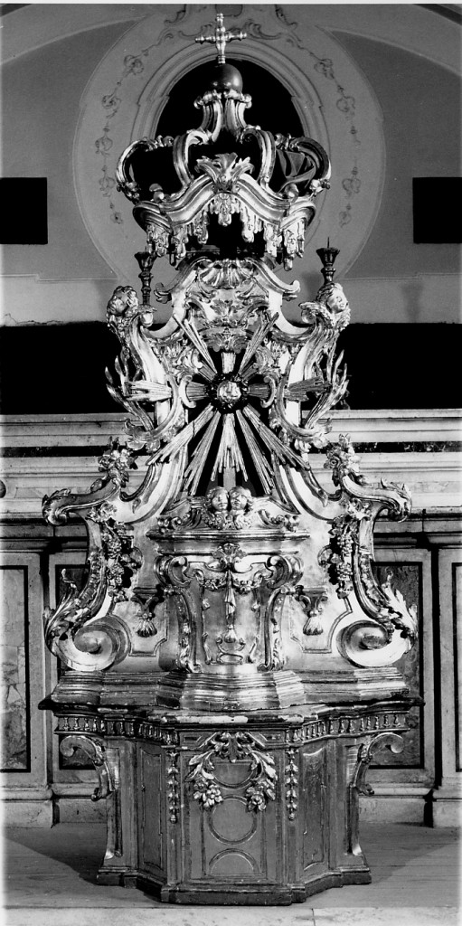 trono per esposizione eucaristica - ambito abruzzese (sec. XVIII)