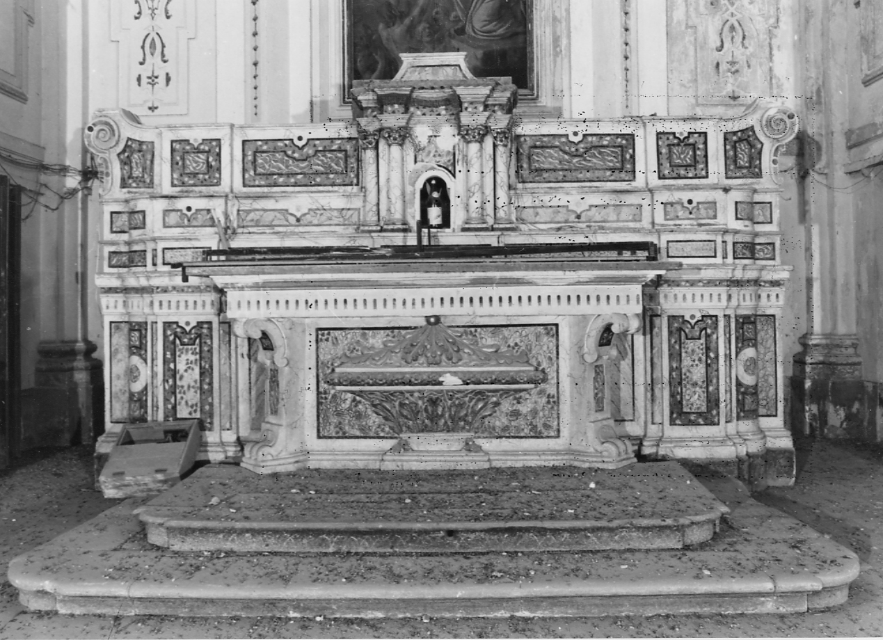 altare maggiore di Cometti Antonio (bottega), Borgonsoli (bottega) (seconda metà sec. XVIII)