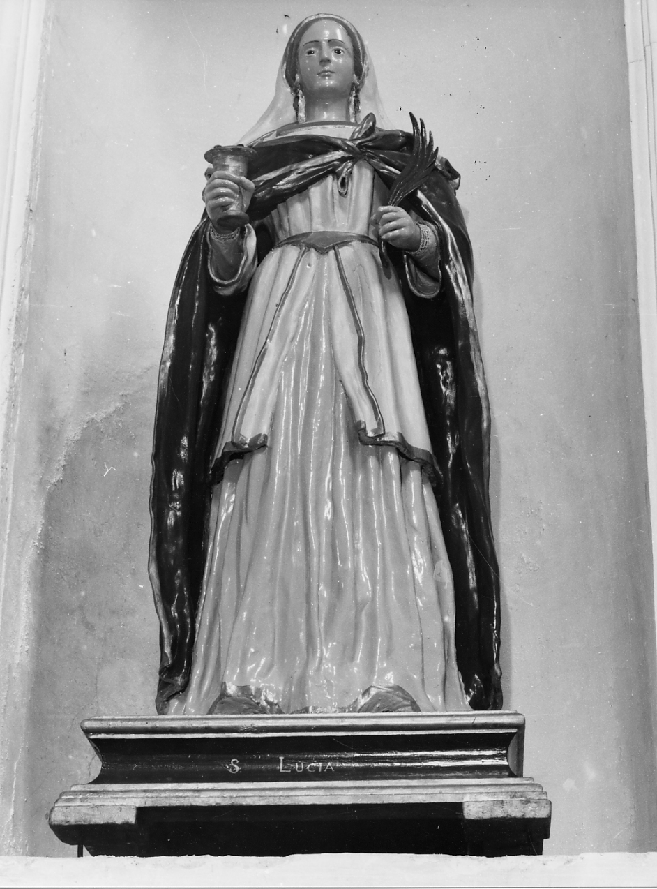 SANTA LUCIA MARTIRE (statua) - ambito abruzzese (sec. XIX)