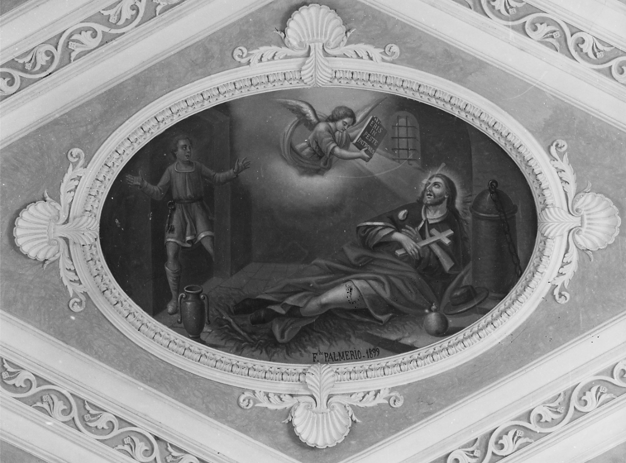 EPISODI DELLA VITA DI SAN ROCCO (dipinto, serie) di Palmerio Ferdinando (sec. XIX)