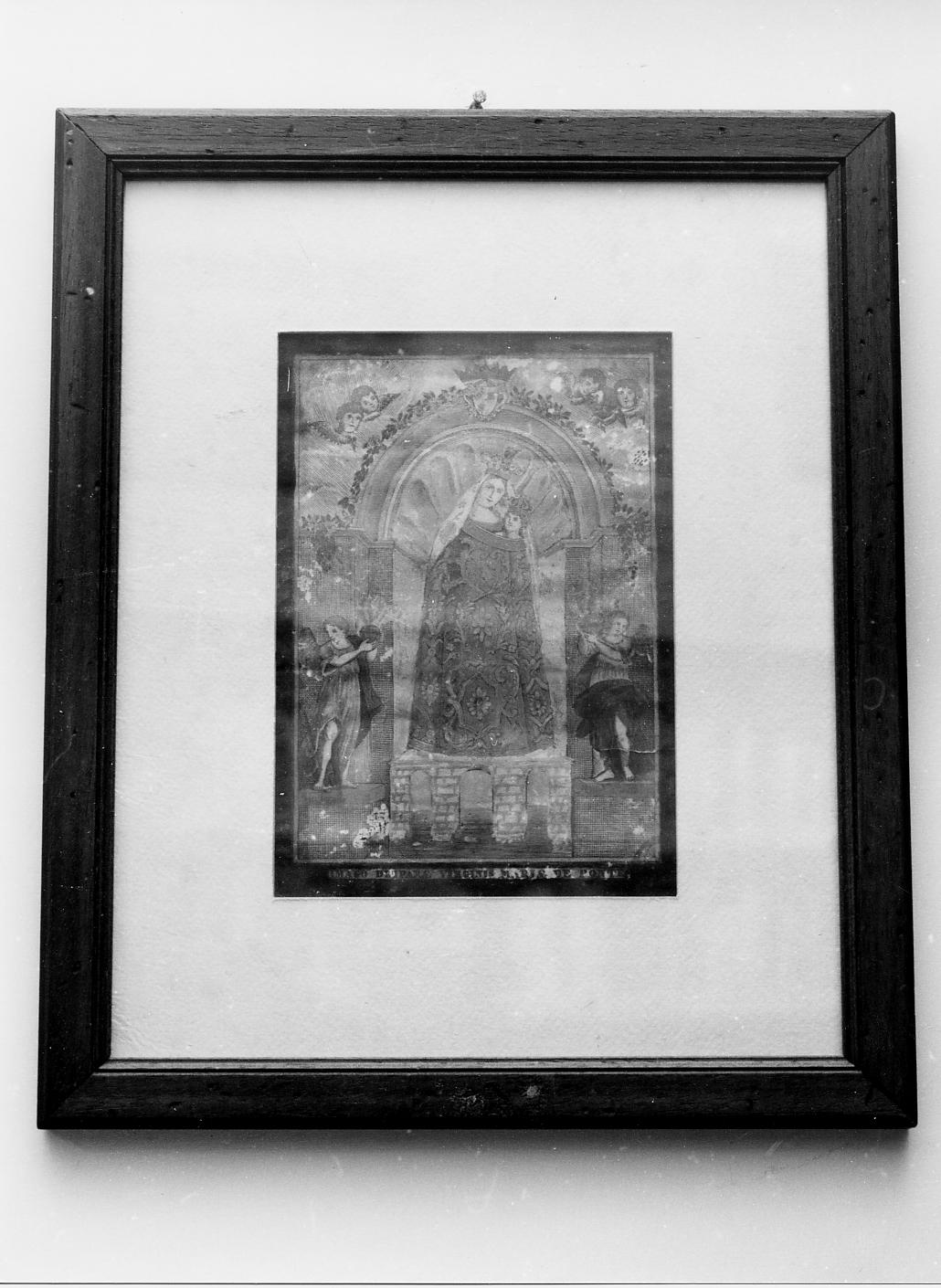 MADONNA DEL PONTE, MADONNA CON BAMBINO (dipinto) - ambito abruzzese (fine/inizio secc. XIX/ XX)