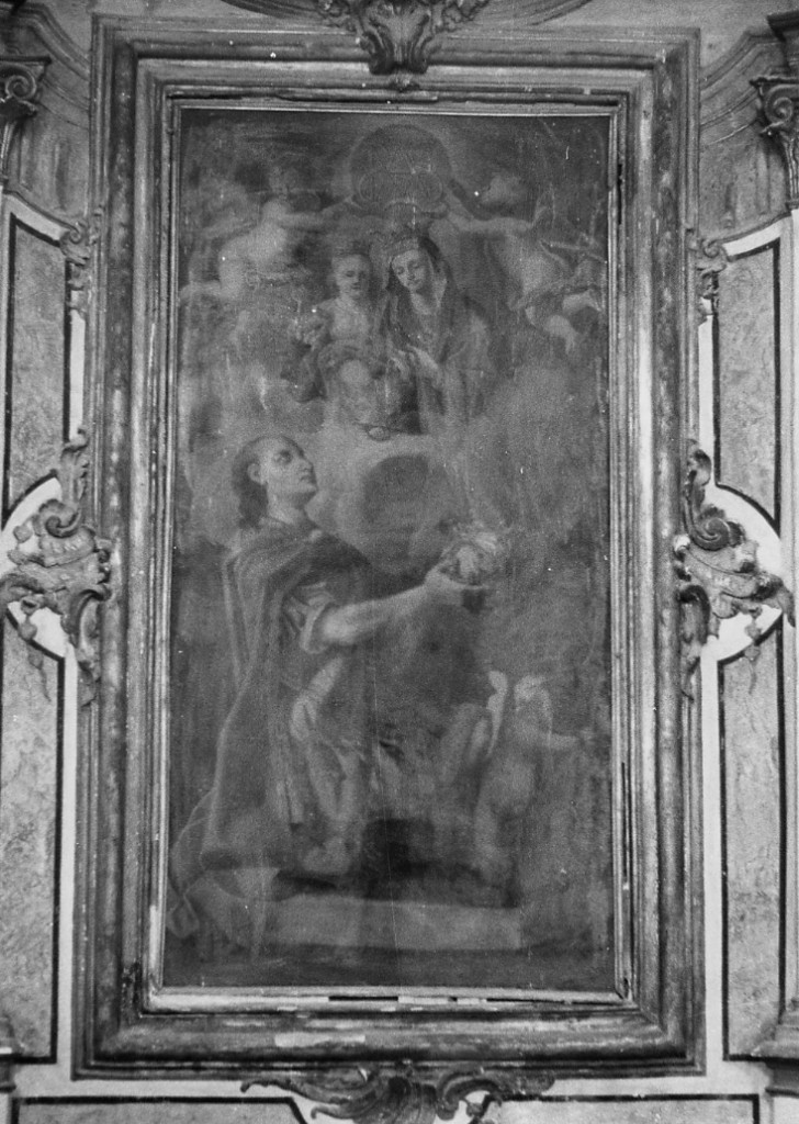 MADONNA DEL CARMELO E RE FERDINANDO IV DI BORBONE (dipinto) - ambito abruzzese (ultimo quarto sec. XVIII)