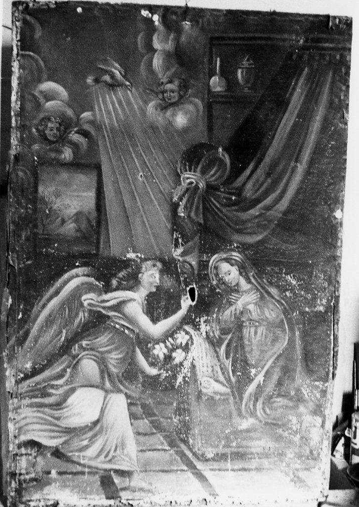 ANNUNCIAZIONE (dipinto) - ambito abruzzese (seconda metà sec. XVI)