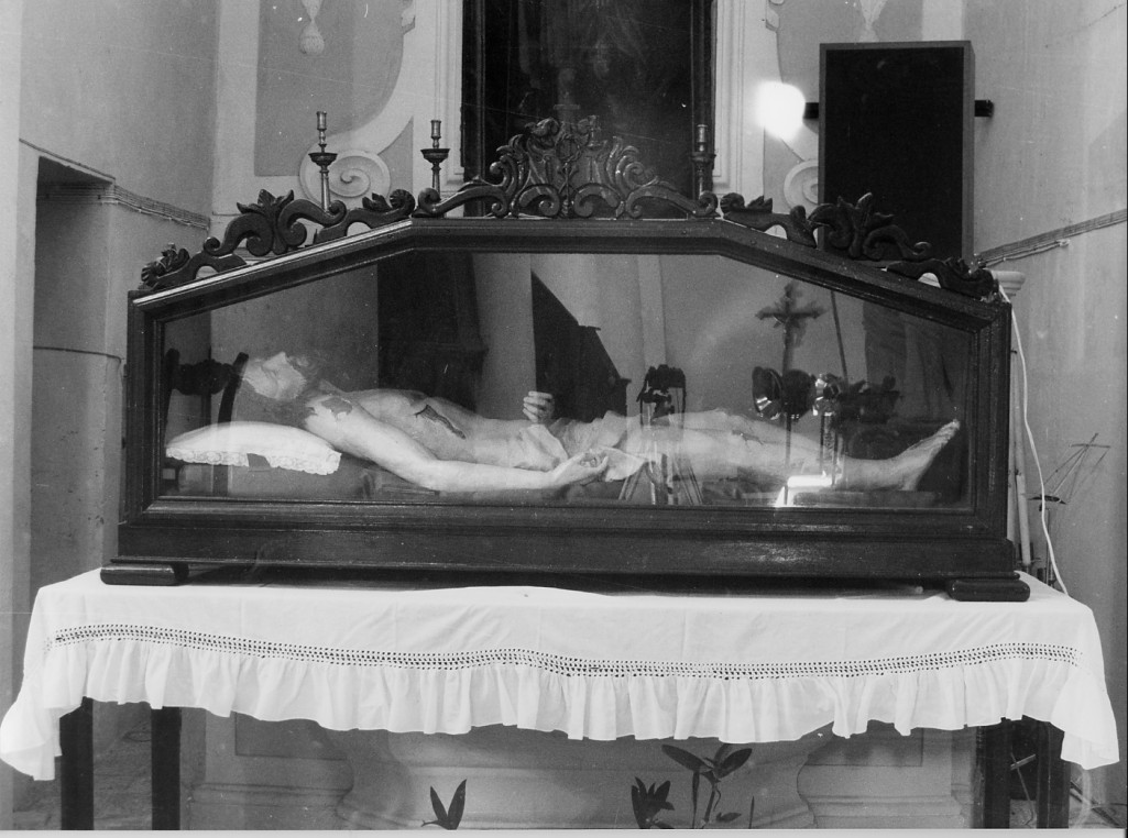 CRISTO MORTO (scultura) - bottega abruzzese (sec. XIX)