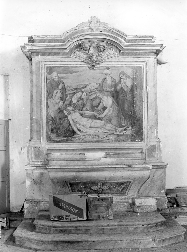 altare - bottega abruzzese (fine/inizio secc. XVIII/ XIX)