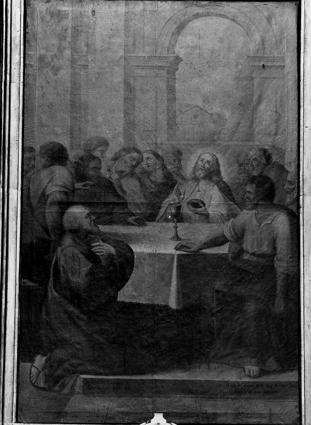 ULTIMA CENA (dipinto) di Palmerio Ferdinando (sec. XIX)